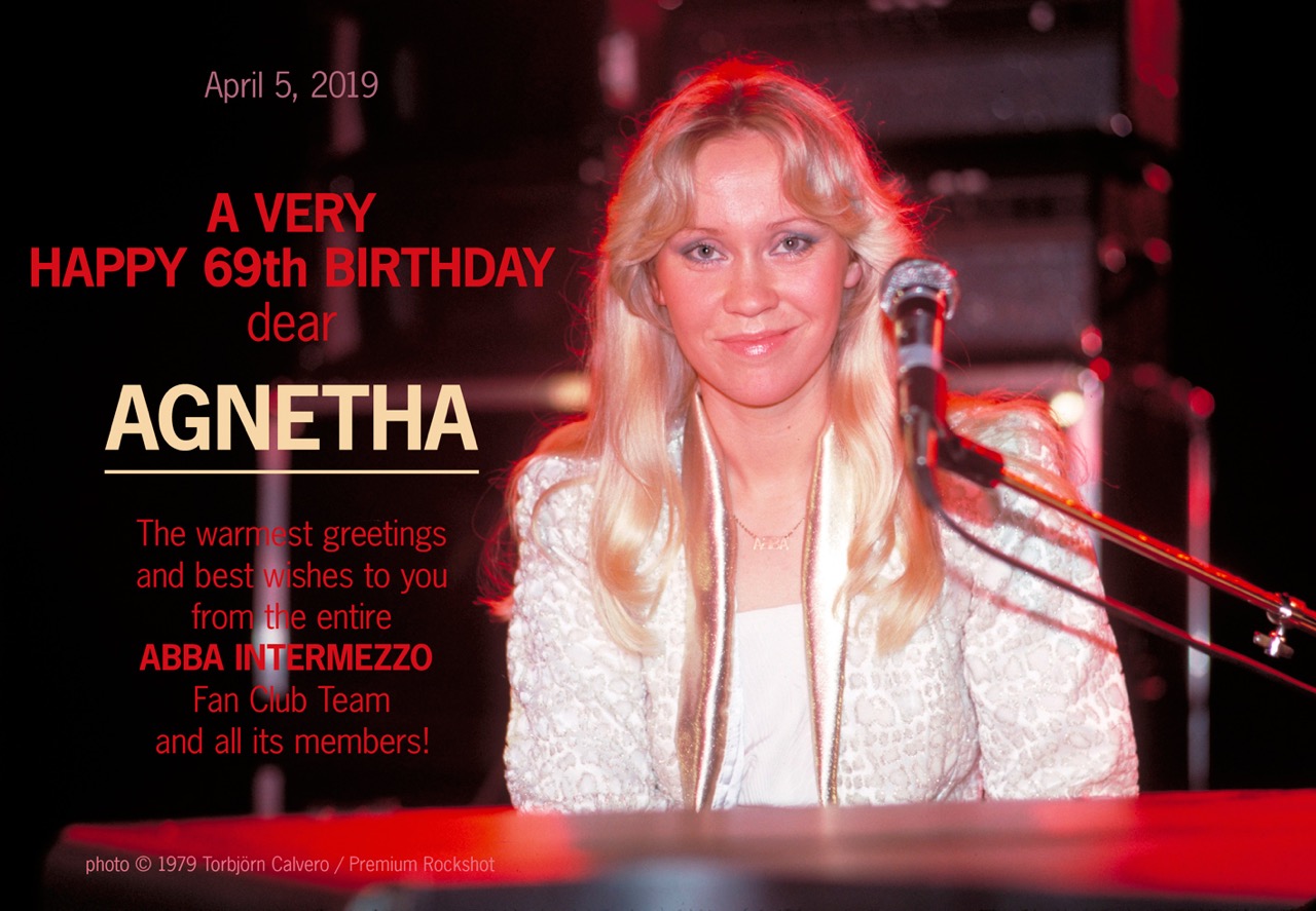 Herzlichen Glückwunsch zu Agnethas Geburtstag