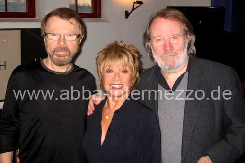 Björn and Benny with Elaine Paige in Stockholm Björn and Benny with Elaine Paige in Stockholm