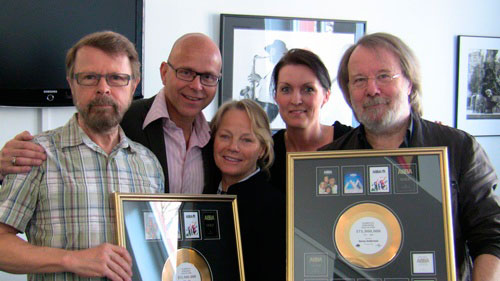 Björn and Benny receive gold records