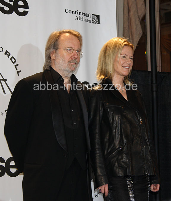 Benny and Frida at the Rock and Roll Hall of Fame Ceremony