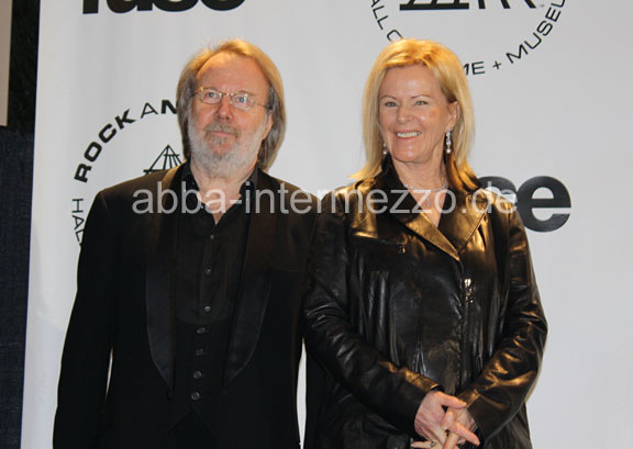 Benny and Frida at the Rock and Roll Hall of Fame Ceremony