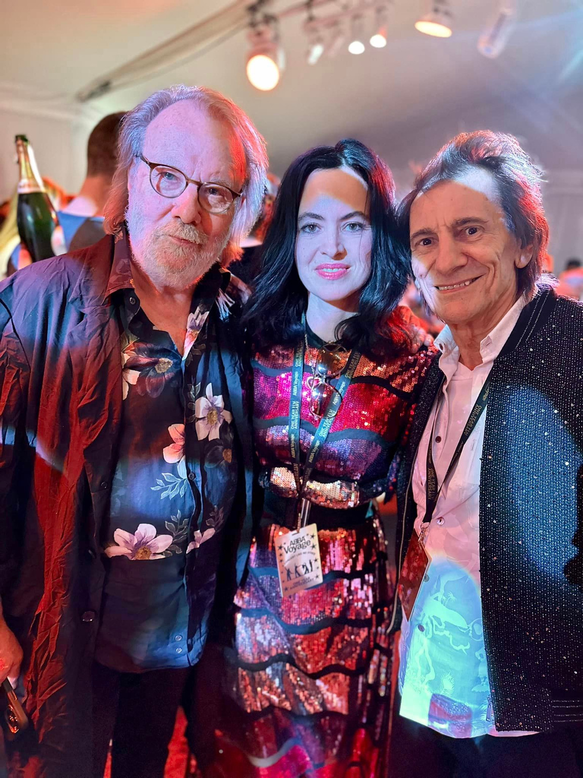 Benny, Sally & Ron Wood Benny, Sally & Ron Wood