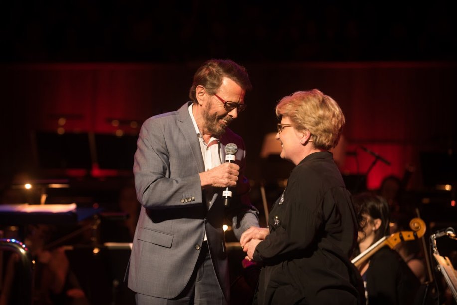 Björn und Sandi Toksvig in London