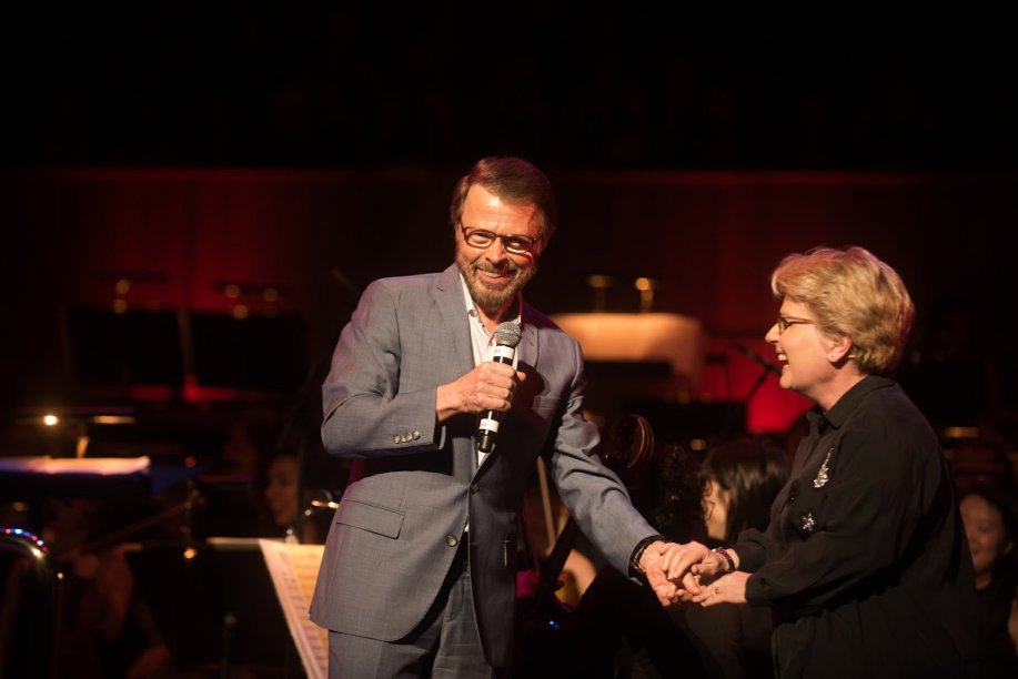 Björn und Sandi Toksvig in London