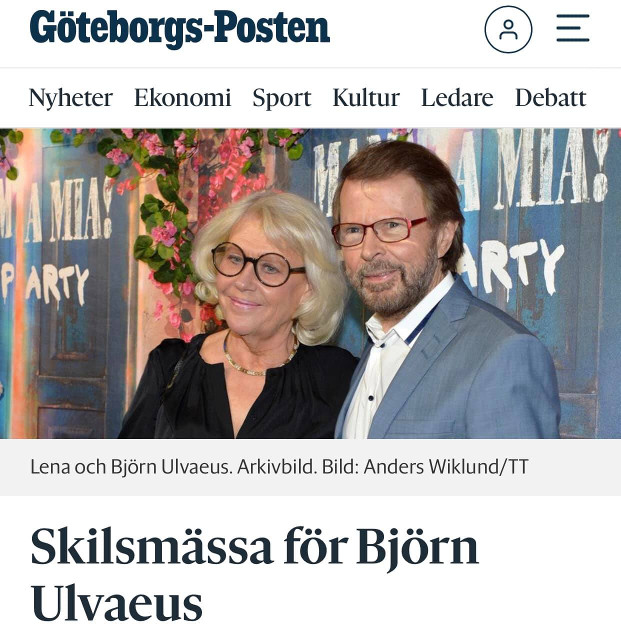Scheidung für Björn Ulvaeus Scheidung für Björn Ulvaeus