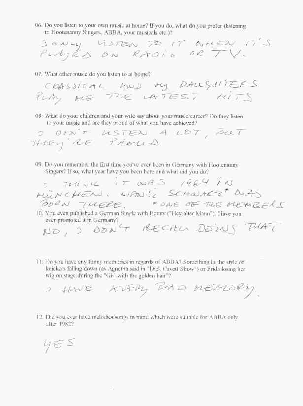 Bj&ouml;rn Interview 1997