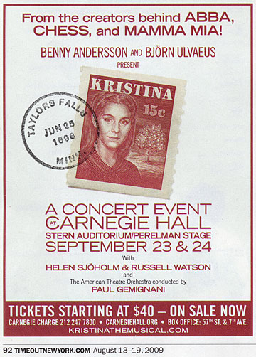 Kristina Ad in Time Out New York Kristina Ad in Time Out New York