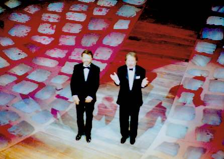 Bj&ouml;rn and Benny after the premiere, April 6th