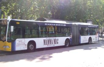 Mamma Mia!-Bus in Stuttgart