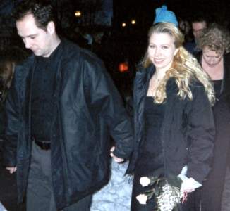 Agnetha's and Bj&ouml;rn's daughter Linda Ulvaeus with her fiance Jens Ekengren