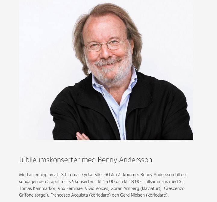 Benny in der St.-Tomas-Kirche Benny in der St.-Tomas-Kirche