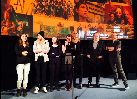 Benny und Ludvig bei der Präsentation des schwedischen Filminstituts