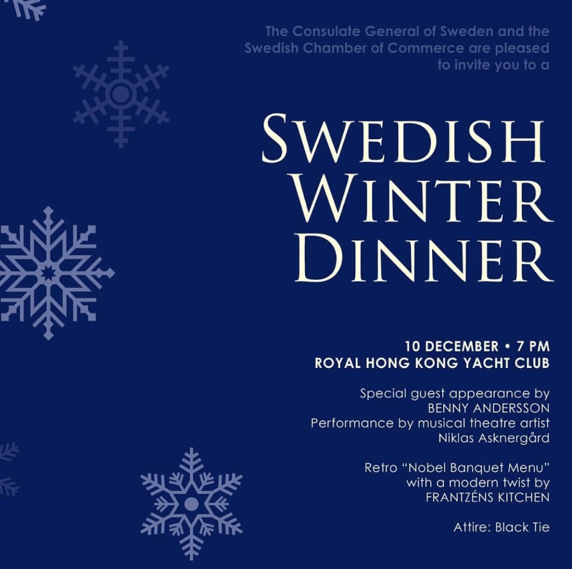 Swedish Winter Dinner in Hongkong